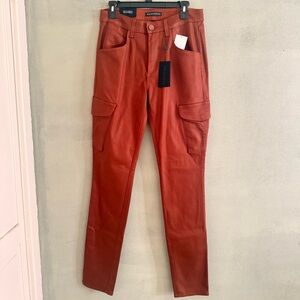 Monfrère Preston Skinny Wax Coated Cargo Pants 32x34